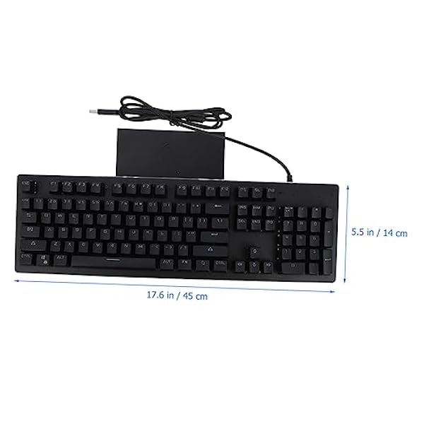 Hemobllo 104 Mechanische Toetsenbord Gaming Toetsenbord Licht USB Toetsenbord Backlight Toetsenbord Verlicht Toetsenbord Bedraad Mechanisch Toetsenbord Mechanische Toetsenborden Kantoor